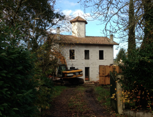 Démolition d’une maison à Pessac